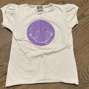 Hope Jeans Tee with Purple Smiley